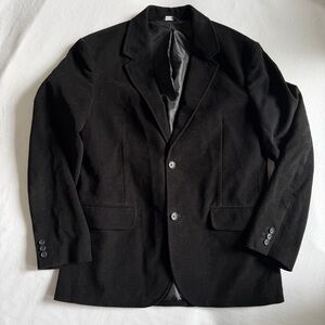 VTG Gap Velvet Black Sport Coat Blazer Festive Holiday Party Large